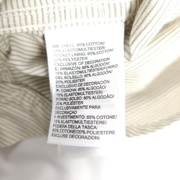 The North Face Mens Large White Striped Short Sleeve Button Down Shirt - Picture 6 of 10